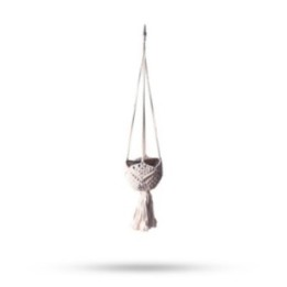 Macetero Macramé Decorativo - Beige | HogarLider