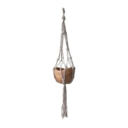Macramé Porta Maceta Gota Pequeña - Beige - 75cm | HogarLider