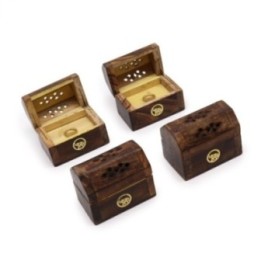 Mini Incense Cone Smoke Box - Mango Wood | HogarLider