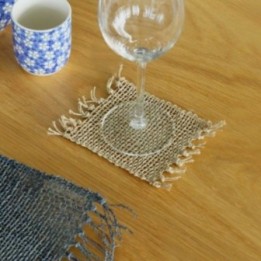 Set de 4 Posavasos Flecos Natural - Natural | HogarLider