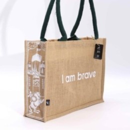 Bolsa Grande de Yute Hop Hare - Soy Valiente | HogarLider