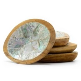 Juego de 4 Mini Cuencos de Madera… · AW-TeakB-30 | HogarLider