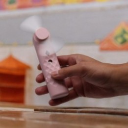 Ventilador y Pulverizador Facial Rosa - USB | HogarLider