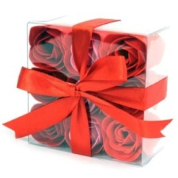 Set de 9 flores de Jabón - Rosas Rojas | HogarLider