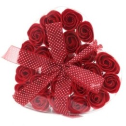 Set de 24 flores de Jabón - rosas roja | HogarLider