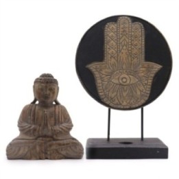 Buda Feng Shui Set - Hamsa - Gris | HogarLider
