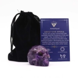 Gema Calavera Grande - Amatista- 50x40x30mm | HogarLider