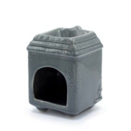 Quemador de Aceite en Forma de Casa - Gris | HogarLider