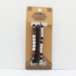 Set de Pulseras para Hombre - Negros de Ciudad | HogarLider