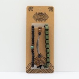 Set de Pulseras para Hombre - Verde Exterior | HogarLider