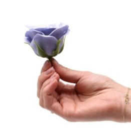 Flor de jabón artesanal - Vintage Rose - Azul | HogarLider
