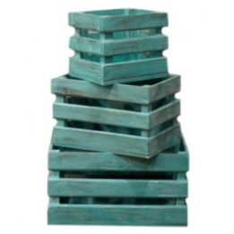 Caja de frutas set de 3 - Verde | HogarLider