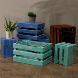 Caja de frutas set de 3 - Blanco | HogarLider