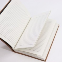 Cuaderno de Notas Marrón Oscuro - Rayadas | HogarLider
