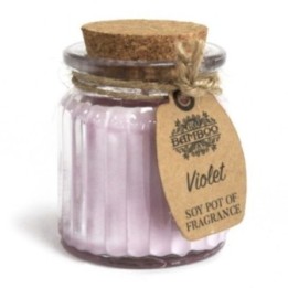Vela de Cera de Soja Tarro - Violeta | HogarLider