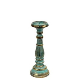 Candelabro Pequeño - Turquois Gold | HogarLider