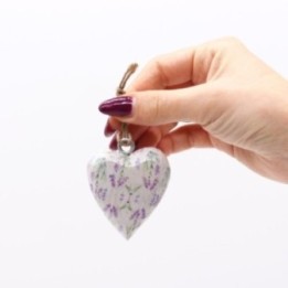 Corazon de madera decorativo Grande - Lavanda | HogarLider