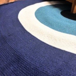 Alfombra mal de ojo de cuerda de algodón 120cm | HogarLider