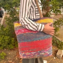 Bolso Grande de Tapetes Reciclados - Atardecer | HogarLider