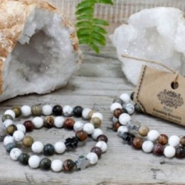 2 Pulseras con Piedras Preciosas - Paz | HogarLider