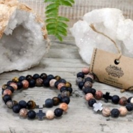 2 Pulseras con Piedras Preciosas - Eternidad | HogarLider