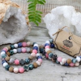 2 Pulseras con Piedras Preciosas - Armonia | HogarLider