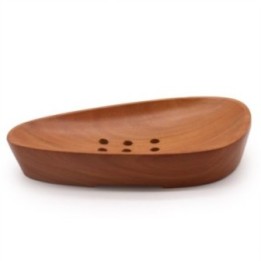 Jabonera de Caoba con Forma de Guijarros | HogarLider