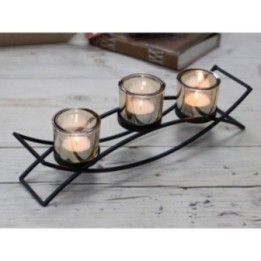 Candelabro de Hierro - Silueta- 3 Tazas | HogarLider