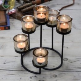 Candelabro de Hierro - Árbol - 6 Tazas | HogarLider
