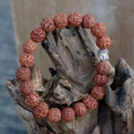 Rudraksha Brazalete de Buda Japa Mala - Natural | HogarLider