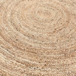 Alfombra redonda grande de yute 150 cm | HogarLider