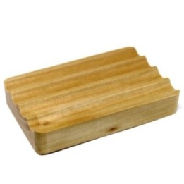 Jabonera de madera Hemu - Acanalada | HogarLider