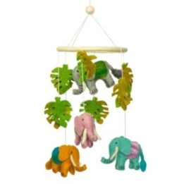 Móvil Hecho a Mano de Fieltro - Elefante | HogarLider