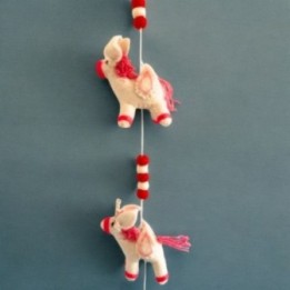 Colgante de Pared de Fieltro - Unicornios | HogarLider