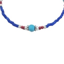 Pulsera Nepalesa Gema Extra Fina- Onix Azul | HogarLider
