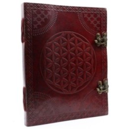 Huge Flower of Life Leather Book | HogarLider
