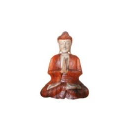 Estatua de Buda Tallada a Mano - 30cm Bienvenido | HogarLider