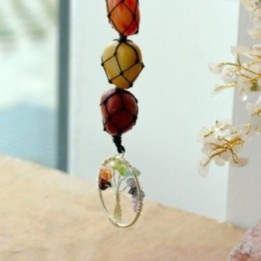 Colgante Piedra Chakra - Árbol de la Vida | HogarLider