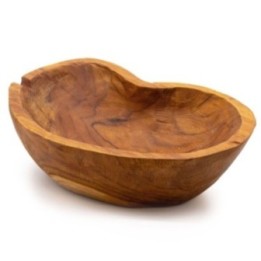 Frutero natural de madera de teca - 31x22x8cm | HogarLider