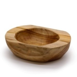 Cuenco grande de madera de teca con… · AW-TeakB-39 | HogarLider
