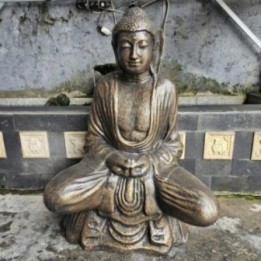 Buda tailandés grande de oro antiguo - 0.96m | HogarLider