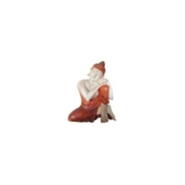 Estatua de Buda Tallada a Mano - 25cm Pensando | HogarLider