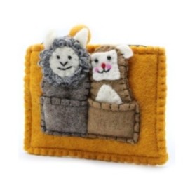 Bolsa con Marionetas de Dedo - Oso y Oveja | HogarLider