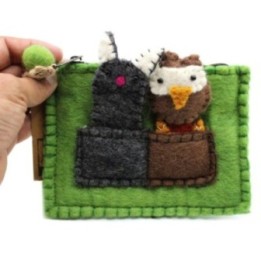 Bolsa con Marionetas de Dedo - Búho y Gatito | HogarLider
