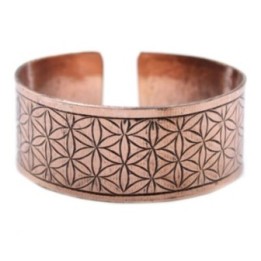 Pulsera Tibetana de Cobre - Flor de la Vida | HogarLider