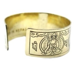 Pulsera Tibetana de Latón - Cinco Budas | HogarLider