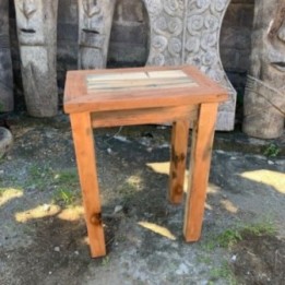 Mesa - Soporte de exhibición - Madera reciclada | HogarLider