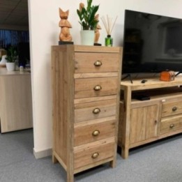 Juego alto de 5 cajones - Madera reciclada | HogarLider
