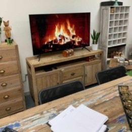 Soporte para TV grande - Madera reciclada | HogarLider