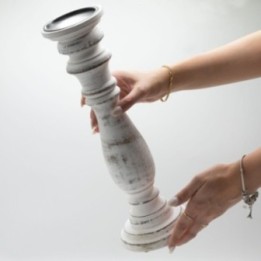 Candelabro clásico - Blanco - 373x10cm - Grande | HogarLider